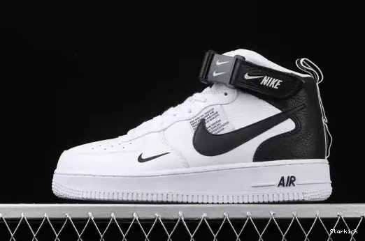  White Air Black Mid 1 Force 804609-103 Utility 0526